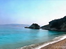 painting mirror beach saranda