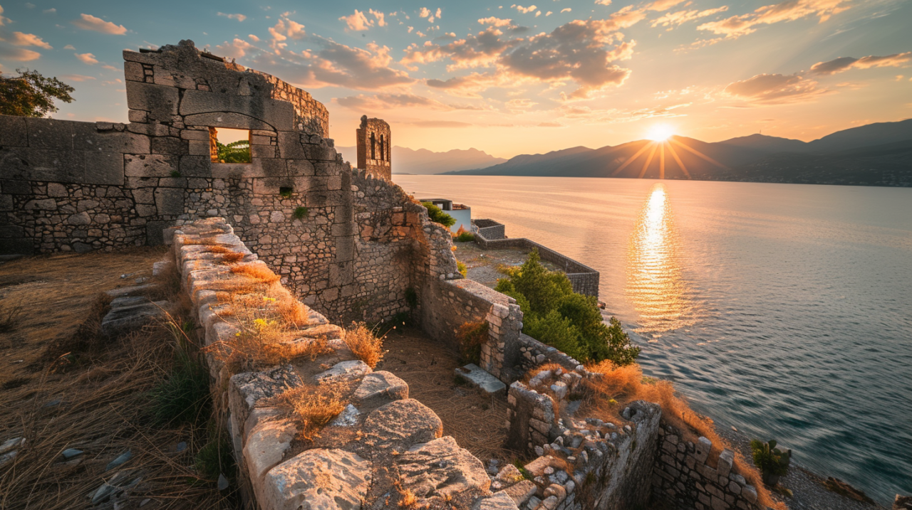 Explore the Enchanting Lekuresi Castle Historical Ruins in Saranda Albania